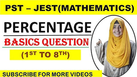 PST JEST Test Preparation || How to solve Percentage Questions || Learn With Farina Aslam