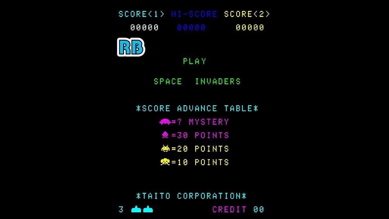 1978 [60fps] Space Invaders DEMO - YouTube