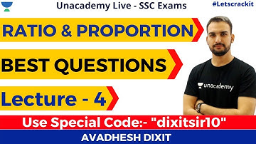 Ratio & Proportion | Best Questions | Lecture - 4 | Quantitative Aptitude | Avadhesh Dixit