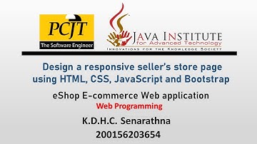 Web Project Task 15 | 1st Year | Semester 01 | Java Institute | Hasini Senarathna