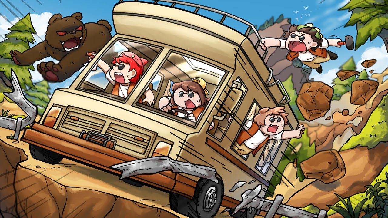 *역대급 난장판* 캠핑카 타고 가는데 곰 + 산사태 만남 ㅋㅋㅋ