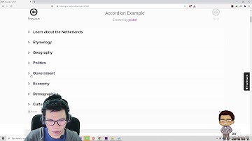 Accordion - Introduction to H5P Interactive Contents