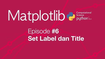 Belajar Matplotlib (Python Plot) #06 - Set Label dan Title
