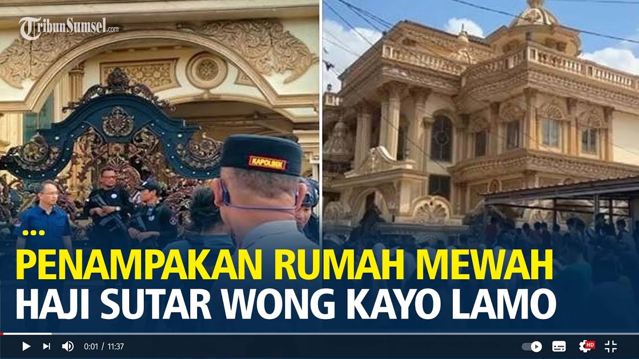 Penampakan Rumah Mewah Haji Sutar Wong Kayo Lamo di Tulung Selapan OKI yang Digeledah BNN