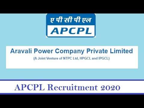 APCPL Recruitment 2020 | Aravali Power Company Pvt Ltd - YouTube