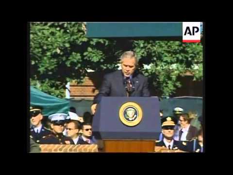 Bush at chairman of the Joint Chiefs departing ceremonies