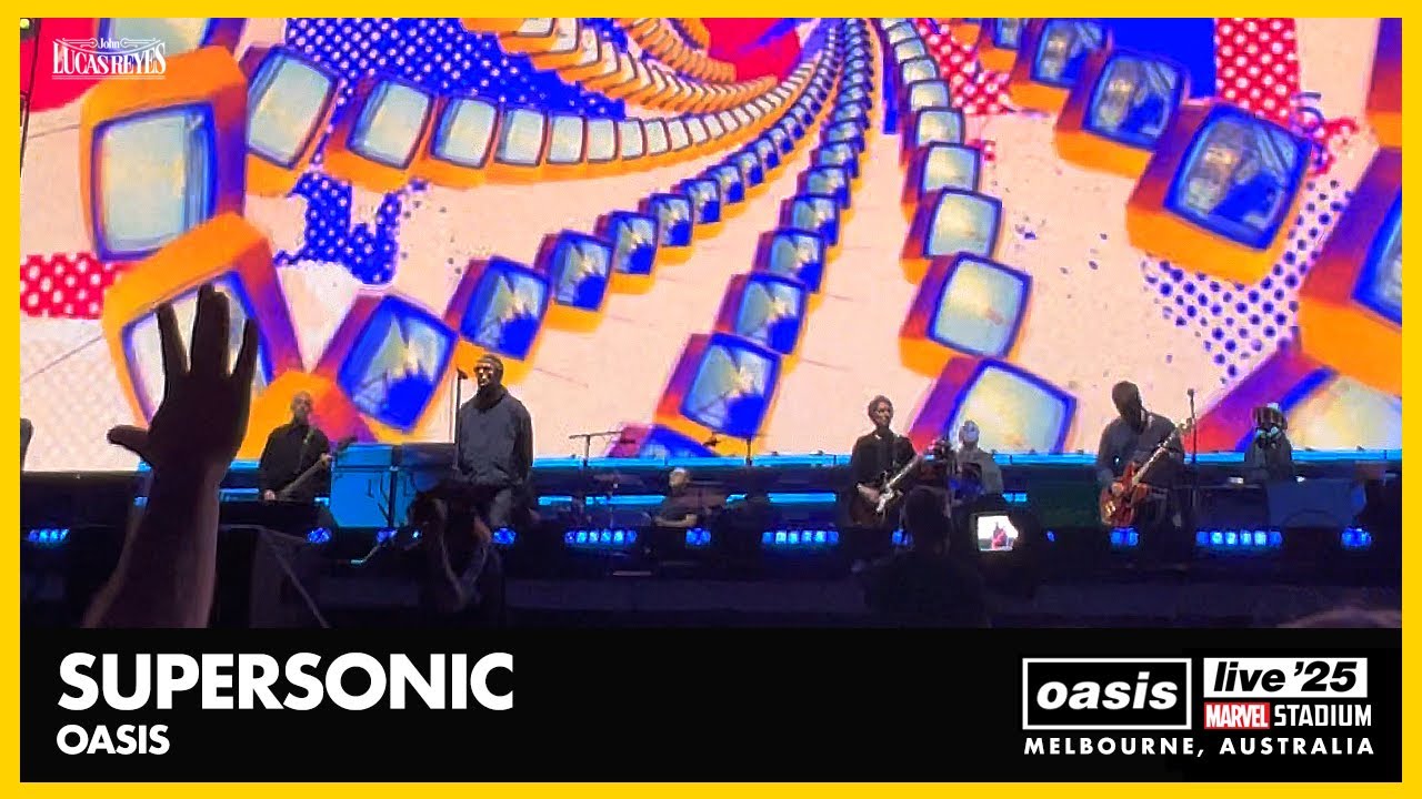 ★OASIS★Supersonic オフィシャルポスター★Live '25 Live '25 Cardiff Event Lithographic Poster – Oasis Live '25