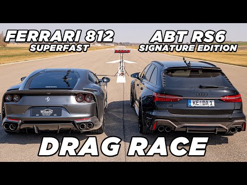 800PS ABT RS6 JA vs. Ferrari 812 Superfast | DRAG RACE