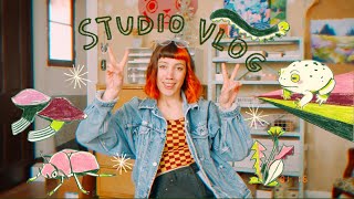 OCT-JAN STUDIO VLOG ☁︎ ECO PACKAGING, HOME RENO, DIY PROJECTS, PATREON