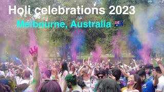 Holi celebrations in Melbourne 2023 | Indian Festival of colors#holifestival #australia #melbourne