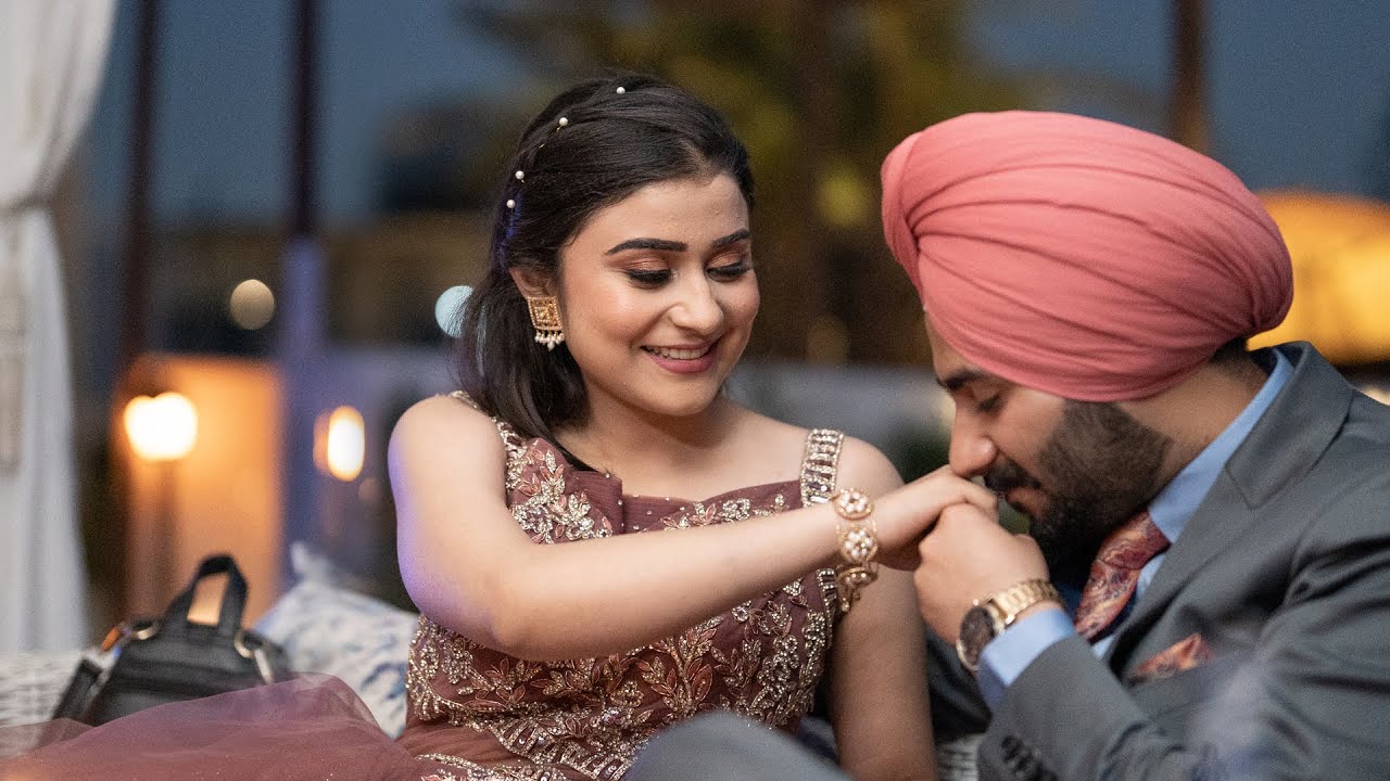 Muskan Rind Ekjot & Muskan | Ring Ceremony 2022 - YouTube