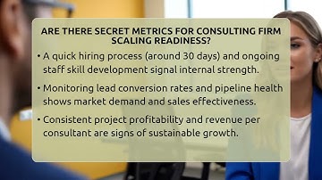 Are There Secret Metrics For Consulting Firm Scaling Readiness? - Consulting Career Hub