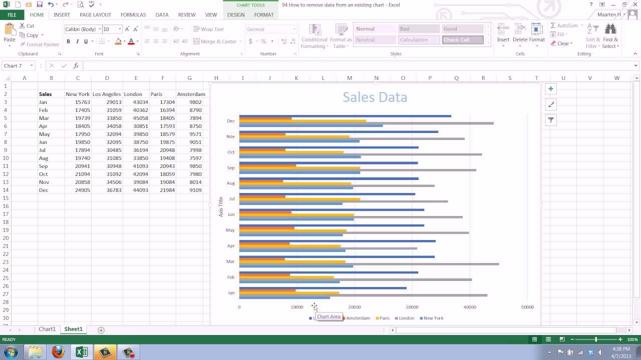 How To Add Data To An Existing Chart In Excel