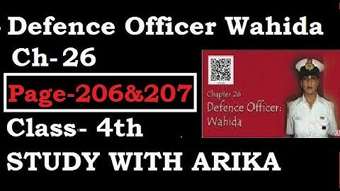 Defence Officer Wahida Ch-26 (Pg- 206 & 207) Class-4