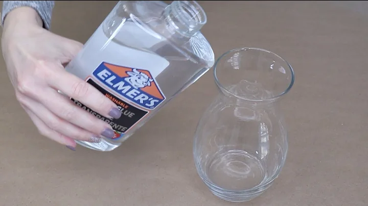 She pours Elmer's glue into a $1 vase for a breath...