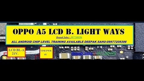 Oppo A5 LCD Backlight Ways Display Light Problem Solution by GSM Free Equipment