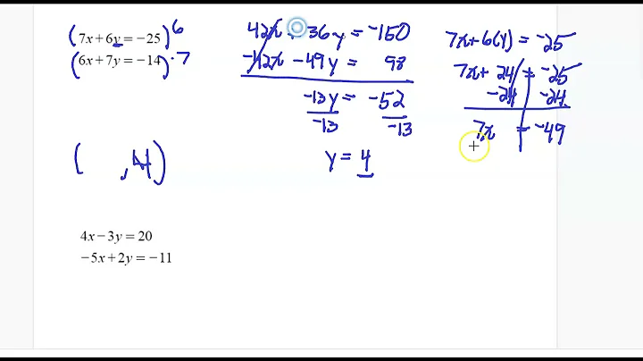 Solving Systems by Elimination Part 3