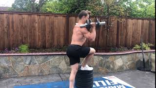 Dual DB Front Rack Curtsy Step Down