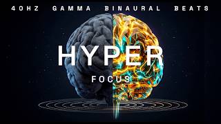 Hyper Focus — 40Hz Gamma Binaural Beats for High-Intensity Productivity Wealth