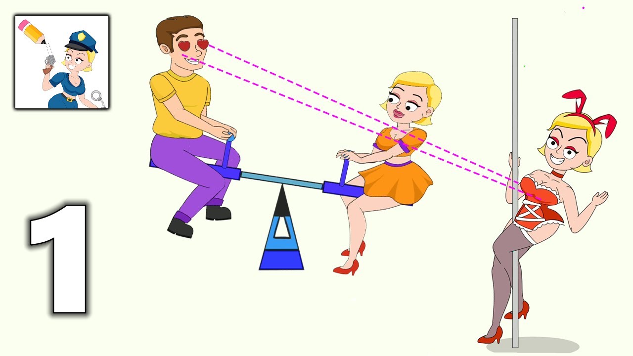 Draw Police - Tricky Puzzles - Part 1 All Levels 1-70 Gameplay Walkthrough (Android, iOS Game)