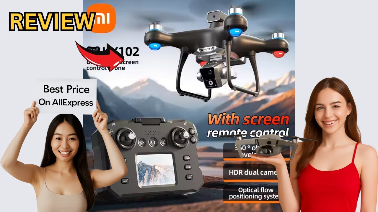Drone Xiaomi KY102 Avec Caméra 8K - Autonomie 10000m - Évitement D'Obstacles - Quadricoptère RC - Neuf