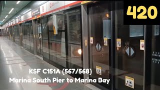 SMRT C151A (567/568) Marina South Pier to Marina Bay 