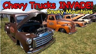 Chevy Trucks Invade the Smoky Mountains!!! #hotroddad #hotrod #chevy #carshow