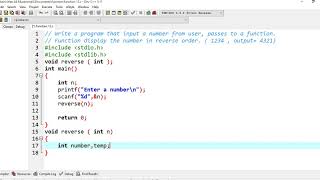 function 12.  reverse a number