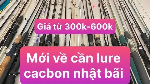 Cần lure cacbon Nhật bãi chuyên lure cá chuối cá lóc cá chẽm các loại từ 300k-600k lh 0969448688