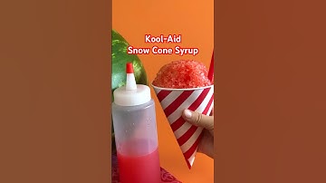 Kool-Aid Snow Cone Syrup! Easy homemade recipe! #yummy #snacks #summerrecipes #snowcone