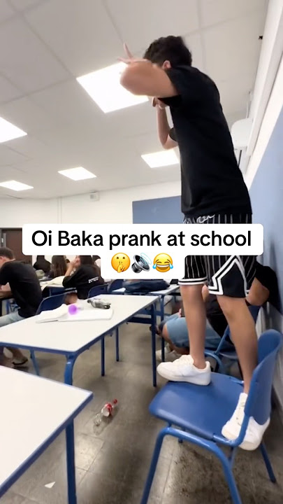 Oi Baka prank😂🔊#voiceeffects #reaction #prank #school #trending #speaker #bluetooth #oioi #lol