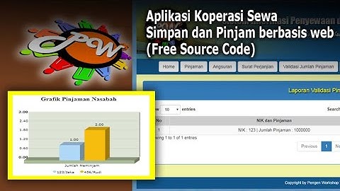 Aplikasi Koperasi Sewa Simpan dan Pinjam berbasis web (Free Source Code)