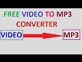 Free Video to MP3 Converter