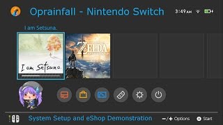 Nintendo Switch System Setup and eShop Demonstration