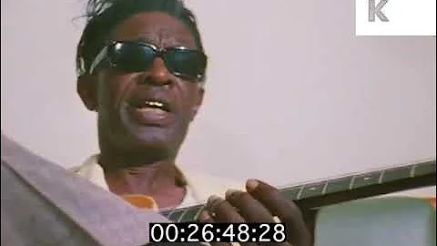 Lightnin' Hopkins on The Blues, Black Americana, Texas, 1960s | Premium Footage
