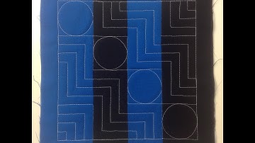 13. Quilt a Rail Fence Block with Circles & Stairs