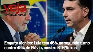 Lula has 46% in a runoff against 45% for Flávio, shows BTG/Nexus