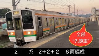 JR東海211系GG編成2;2+2の6両編成　興津始発