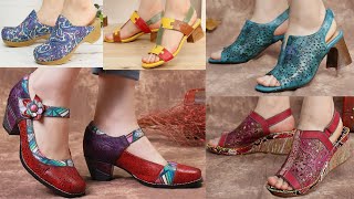 LATEST COMFORTABLE COLOURFUL SOCOFY BRAND SANDALS AND SHOES DESIGNS 2021 COLLECTION FOR WOMEN
