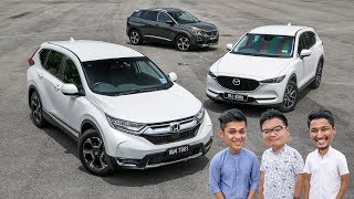 DRIVEN 2018: Honda CR-V vs Mazda CX-5 vs Peugeot 3008 SUV - Malaysian review