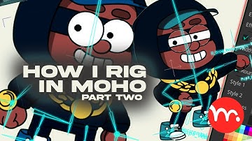 How to Rig a Character in Moho Pro 14 | Full Character Rigging (Part 2) #MohoPro14 #RiggingTutorial