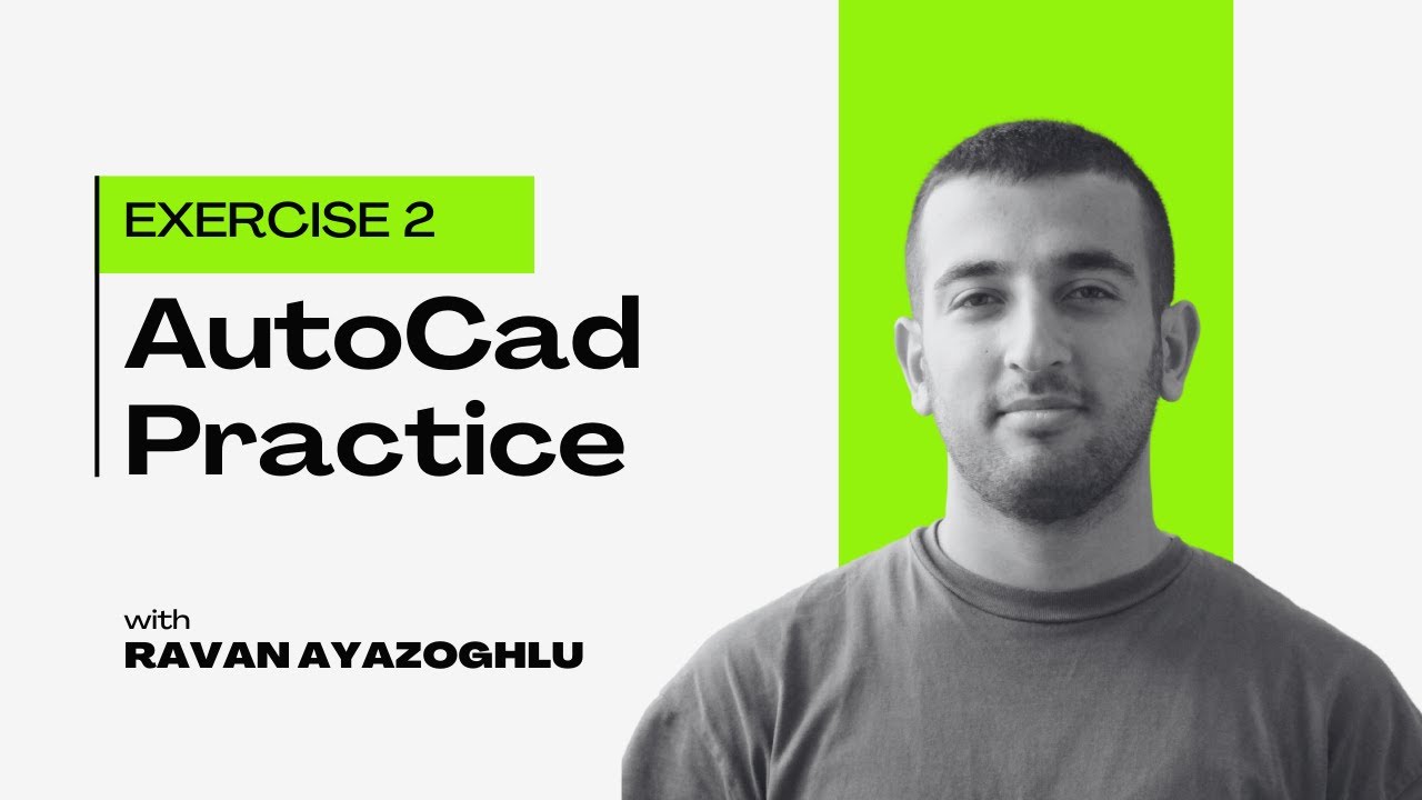 AutocAD 2D Practice Drawing / Exercise 2 / Detail / Basic & Advance ...