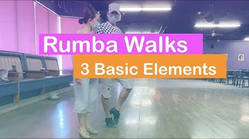 💥3 Basic Elements - Rumba Walks - Step by Step Tutorial. To learn more join www.DanceWithOleg.com