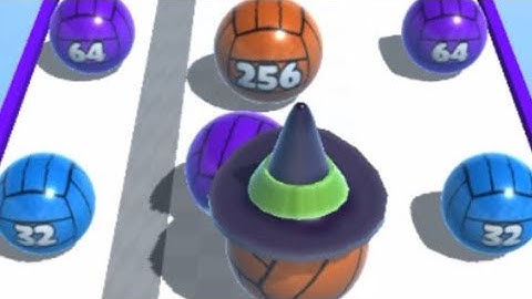 BALL MERGE 2048 - All Levels Gameplay IOS (Levels 54 - 55).