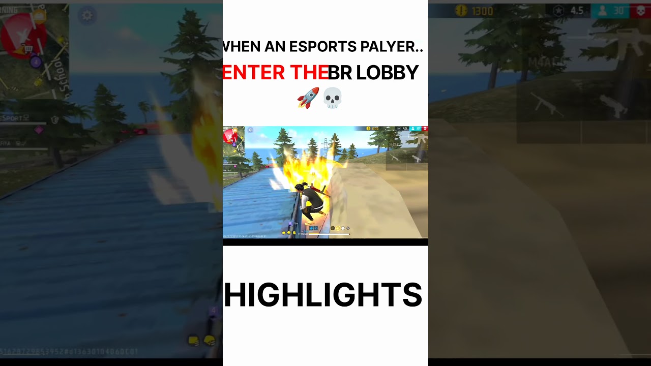 “When An eSports Player Enter The Br Lobby 🔥 Highlights 