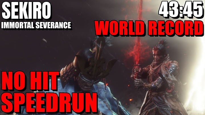 WORLD RECORD | FINIR LA VRAIE FIN DU JEU EN NO HIT SPEEDRUN | 43:45 | SPEEDRUN SEKIRO IS