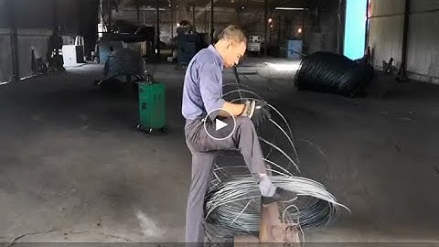 How to produce galvanized wire in binding wire factory? make soft rebar tie wire in construction