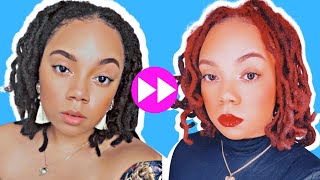 DYING MY LOCS RED WITH NO BLEACH  | LOREAL HICOLOR ❤