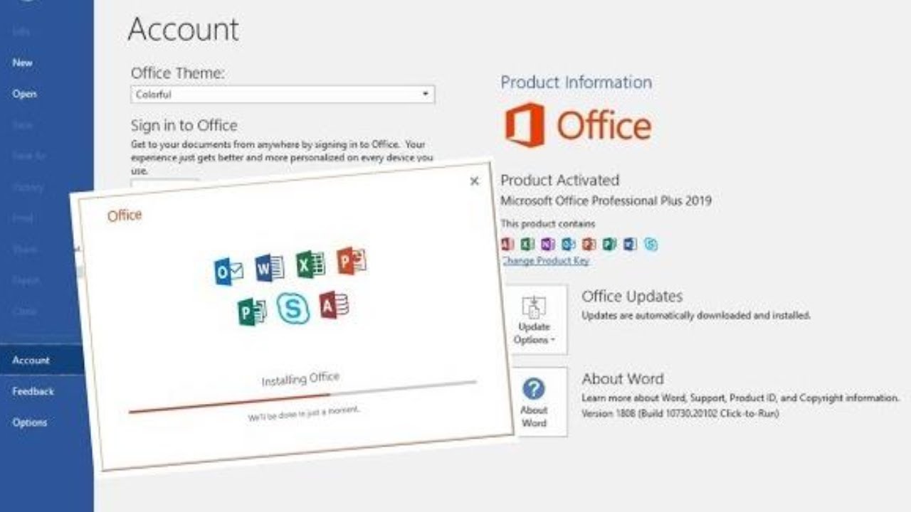 Cara Install MS Office 2019 - YouTube