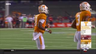 Josh Dobbs 6-yard rushing touchdown - Virginia Tech vs Tennessee